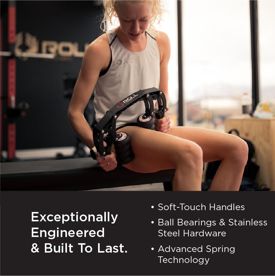 ROLL Recovery R8 (Carbon Black) - Deep Tissue Massage Roller - Image 3