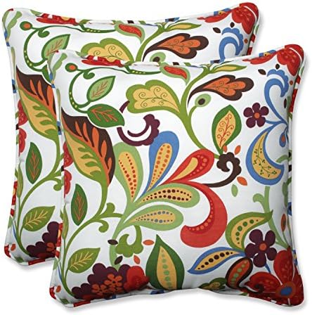 Pillow Perfect Outdoor/Indoor Wildwood Garden 18.5-inch Throw Pillow (Set of 2) by PillowPerfect