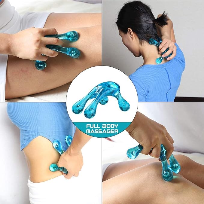 Melonsun Palm Massage Tool - Handheld Four-Point Deep Tissue Massager for Trigger Point, Neck Back Shoulder Pain Relief, Self Massage Between Shoulder Blades, No Therapist Needed - Image 2