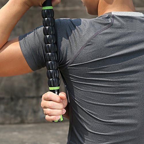 Idson Muscle Roller Stick for Athletes- Body Massage Sticks Tools Massager for Relief Muscle Soreness,Cramping and Tightness,Help Legs and Back Recovery,Black Green - Image 4