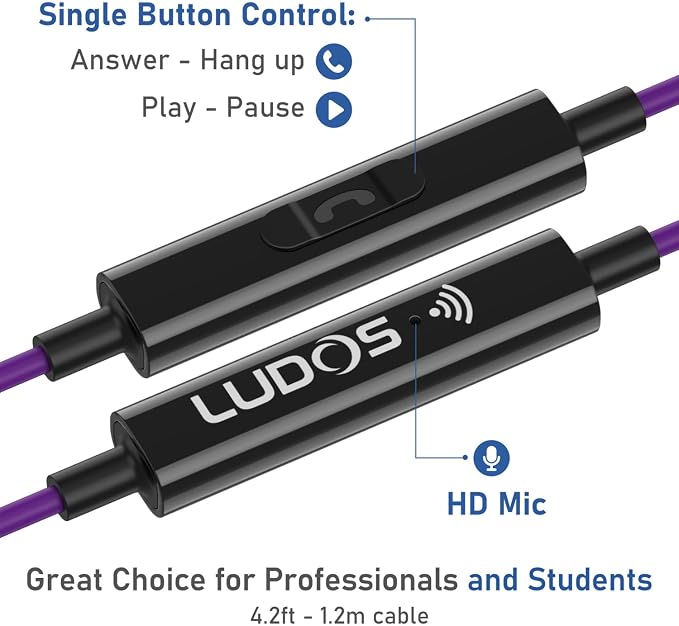 LUDOS Ultra USB C Headphones for iPhone 17 16 15 Pro Max Plus Air iPad Pro, 5 Years Warranty, Magnetic USB-C Earbuds for Samsung Galaxy S24 S23 Ultra S22 S21 FE S20 A55 A54 A53, USB Type C Earphones - Image 3