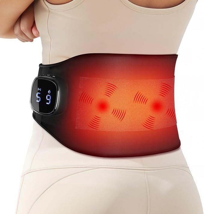 Comfytemp Cordless Portable Heating Pad with Massager for Lower Back FSA by Comfytemp