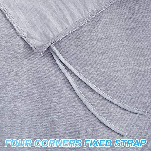 EXQ Home Weighted Blanket Cover 60x80 -Queen Size Premium Soft for Weighted Blanket with Zipper,Machine Washable Duvet Cover (Grey,Duvet Cover Only) - Image 4