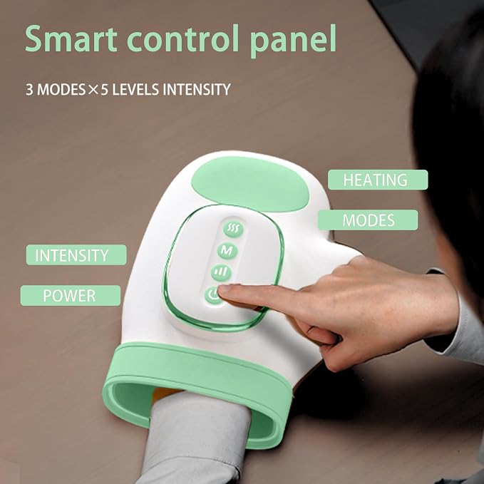 Hand Massager with Heat,360°Airbag Compression for Wrist & Fingers,3 Modes 3 Intensities,Hand Massagers for Arthritis and Carpal Tunnel & Pain Relief,Gifts for Men,Women - Image 4