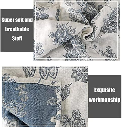 MSGKV Boho Throw Blanket 80"x90" 100% Cotton Reversible Throw Couch Bed - Image 4
