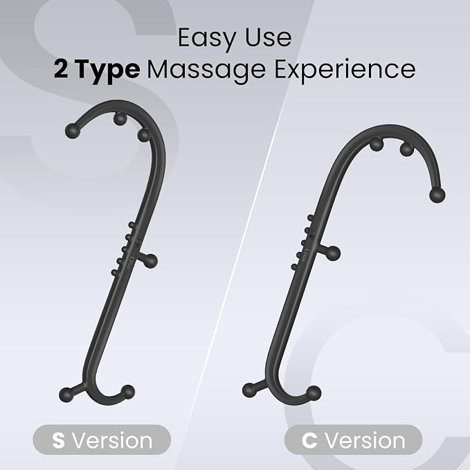 LiBa Trigger Point Massage Tool 11-Node, Collapsible S/C Curve - Image 4