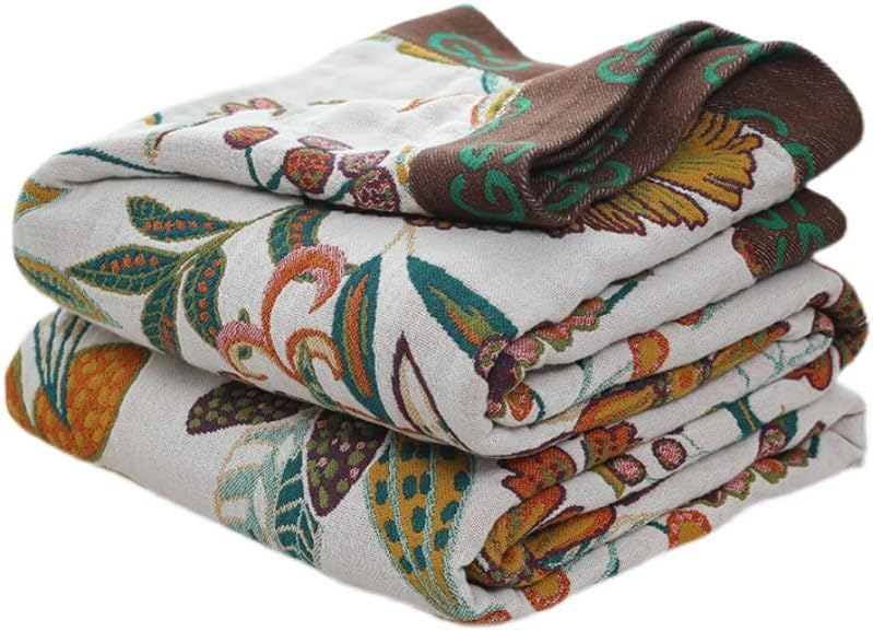 Boho Throw Blanket for Bed 60”x80”, 100% Cotton Blanket for Couch Sofa by DefineCozyHealthyLife