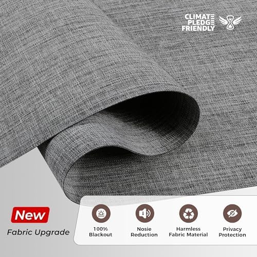 Allesin zen No Drill No Tools Blackout Roller Shades for Windows, (Dark Gray Custom Size), Renter-Friendly, UV Protection, no-Drill Pull-Down Blinds for Home, Bedroom, Office, Living Room - Image 3