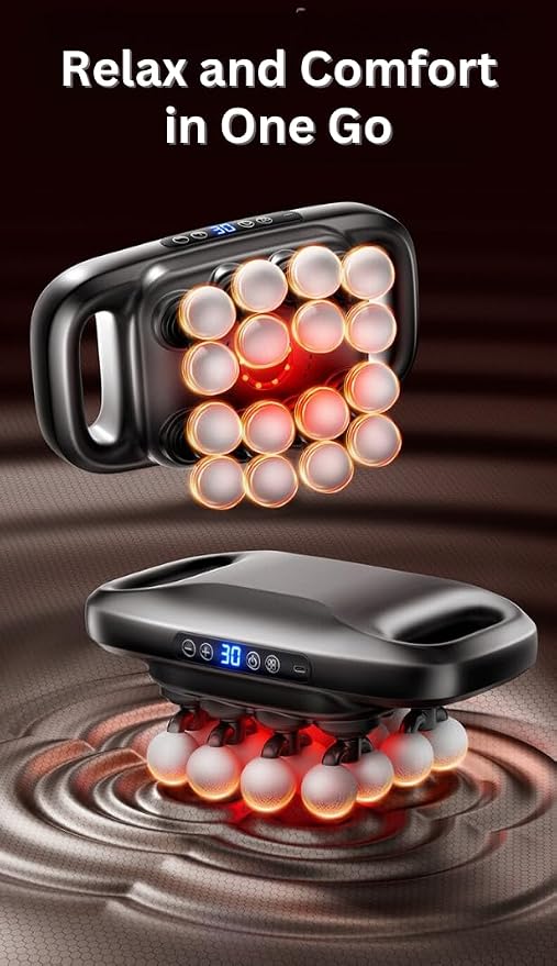 LEVILO 16 Head Massage Gun Deep Tissue for Back – Deep Tissue Massager - Image 6