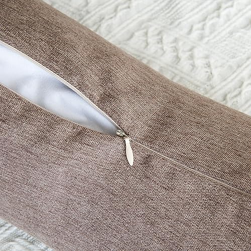 Buckwheat Neck Support Pillow Cervical Neck Cylinder Bolster Pillow,Buckwheat Hulls Adjustable Roll Pillow,Neck Pain Relief for Back and Side Sleepers Round Pillows for Lunch Break Brown, 6*15 inch - Image 7