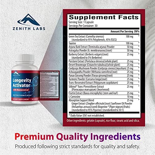 Longevity Activator Dietary Supplement, Natural Antioxidants with Resveratrol - Supports Immune Function, 3 Pack - Image 4