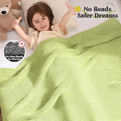 Guohaoi Knitted Weighted Blanket for Adults, 40"x60" 10lbs Full/Queen Size - Image 3