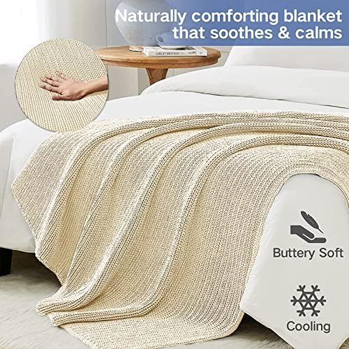 Guohaoi Knitted Weighted Blanket for Adults, 50"x60" 7lbs Full/Queen Size - Image 5