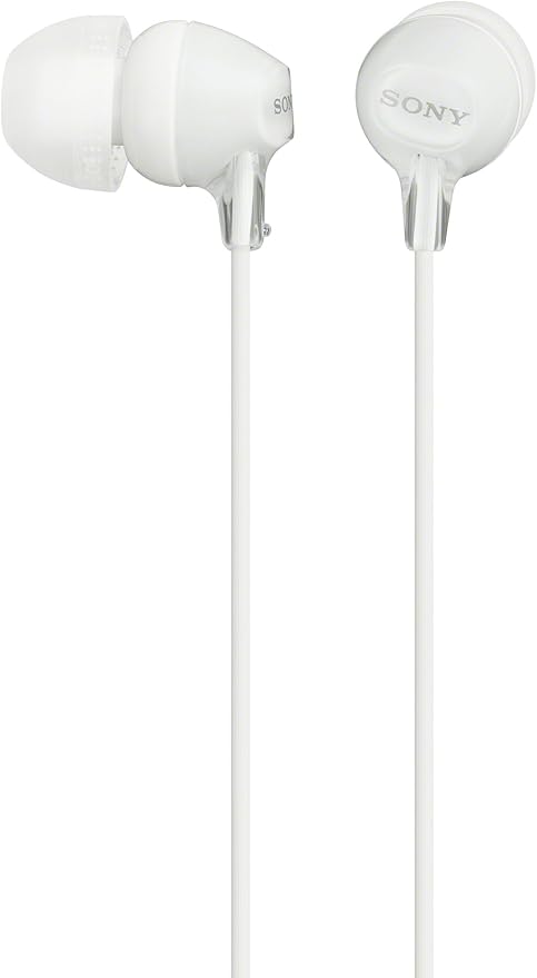 Sony MDREX15LP in-Ear Earbud Headphones, White (Pack of 2) - Image 2