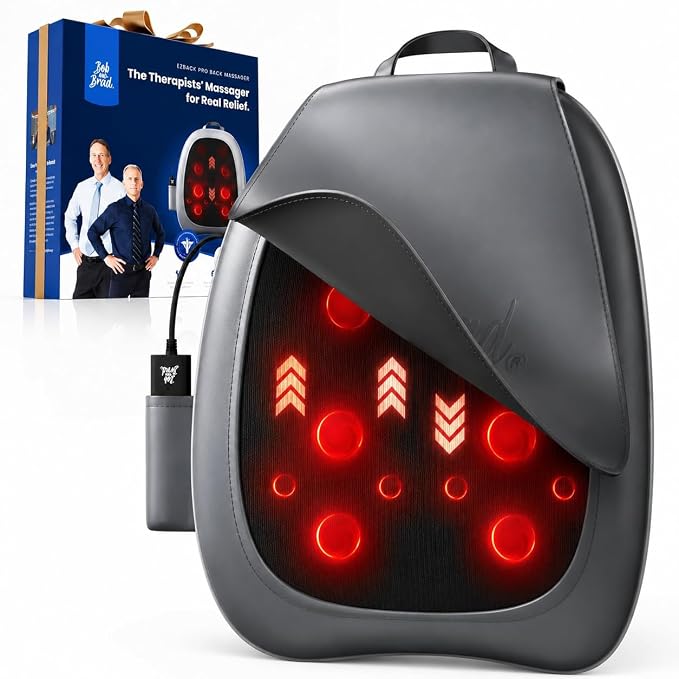 BOB AND BRAD Shiatsu Back Massager with Heat EZBack Pro FSA-HSA Eligible by BOBANDBRAD