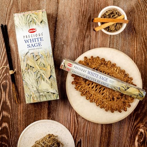 HEM White Sage Incense Sticks - 100 Count | Natural Air Purifying Aromatherapy | Calming and Cleansing Fragrance | Perfect for Meditation and Relaxation | Long-Lasting Burn - Image 7