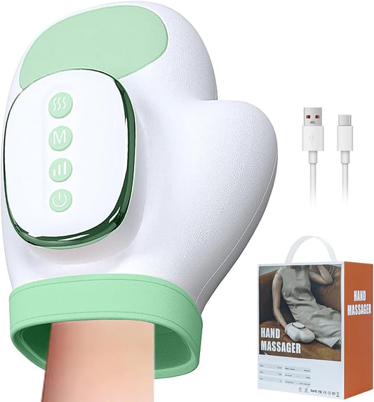 Hand Massager with Heat,360°Airbag Compression for Wrist & Fingers,3 Modes 3 Intensities,Hand Massagers for Arthritis and Carpal Tunnel & Pain Relief,Gifts for Men,Women by TSDRBWO