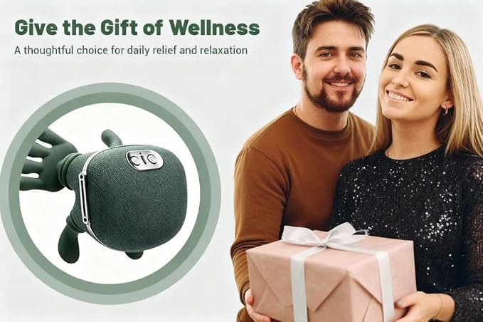 Bionic Heated Massager, Portable Shiatsu Neck and Back Massager, Electric Deep Tissue 4D Kneading Massage, Simulated Human Hand Design for Pain Relief and Muscle Relax (PY-070 Textile Green) - Image 6