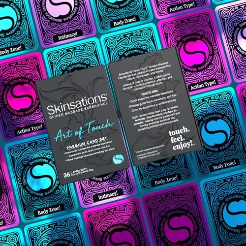 Skinsations - Art of Touch Guided Massage Card Set for Couples - 36 Prompt Cards for Relaxation and Shared Experience - Gift-Ready Addition to Massage Oil Rituals - Image 4