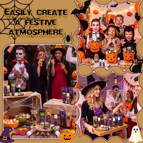 48 Pack Halloween Hand Cream and Lip Balm Gifts Sets for Women Bulk - Image 4