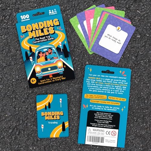 WELL BALANCED Bonding Miles – Road Trip Conversation Card Game for Kids, Teens & Adults, Car Game, Travel Essentials - Image 6