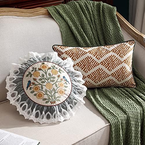 patdrea Designer French Velvet Throw Pillow Cover,12"x20"-Botticelli D - Image 6