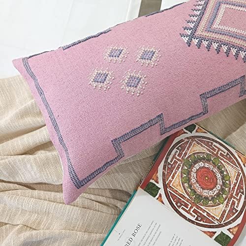 Trade Star Sabra Kilim Lumbar Cushion Cover 14X36 Inch Handloomed Spring Oblong Pillow Cover 100% Cotton Pillow Cover for Home Decorative Fall Decor Highly Durable Farmhouse Pillow Case (Pattern - 6) - Image 2