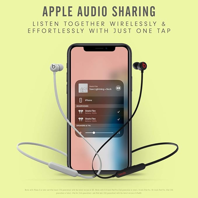 Beats Flex with Apple 20W USB-C Power Adapter - Flame Blue - Image 7