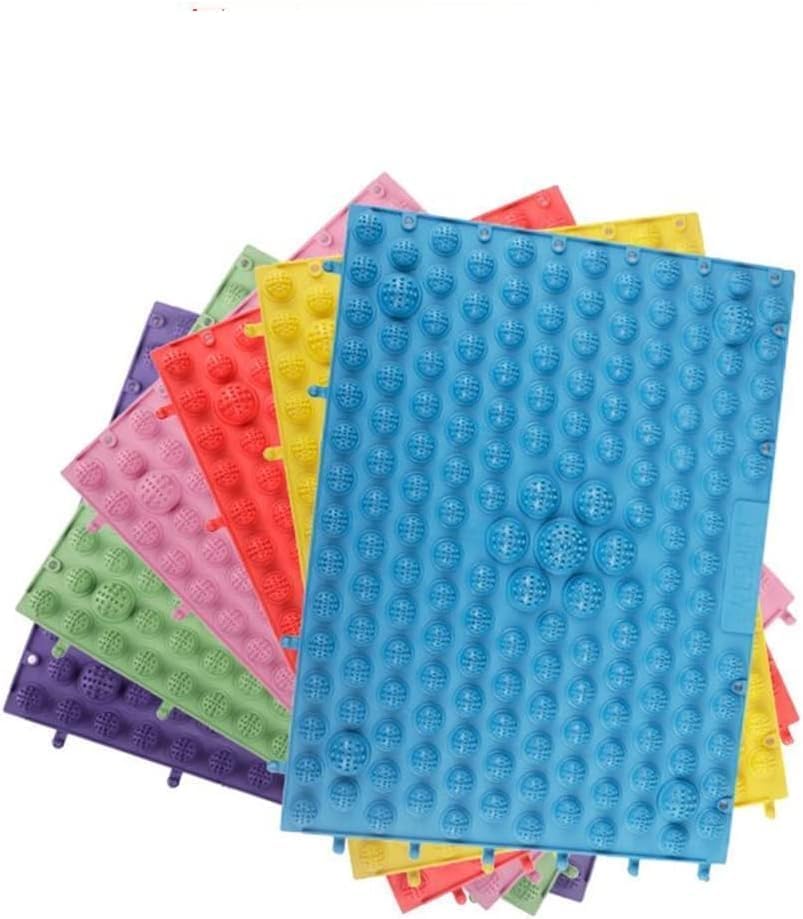 Foot Massage Mat Massage Pad Bathroom Mat Yoga Mat Outdoor Game 4PCS (Blue) - Image 2