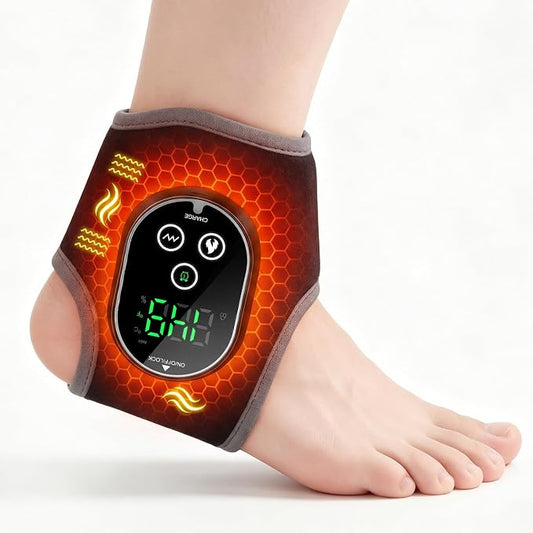 Foot Massager for Neuropathy, Cordless Ankle Massager & Ankle Heating Pad by Tovaxi