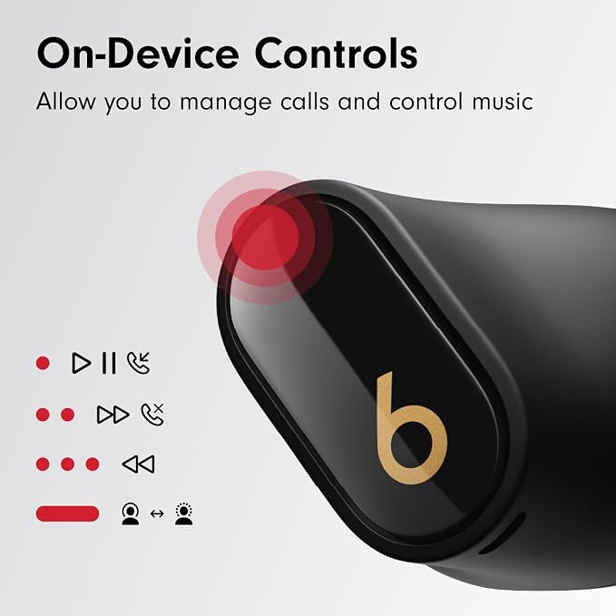 Beats Studio Buds + with Apple 20W USB-C Power Adapter - Black/Gold - Image 7
