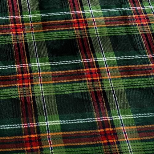 PU MEI Sherpa Fleece Throw Blanket 60" x 80" Reversible Plush Fluffy Large Big Blanket Lattice Flannel Blankets for All Season Use, Chrismas Green - Image 5