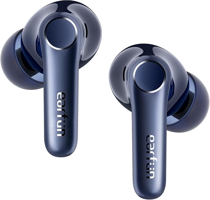 EarFun Air Pro 4 Adaptive Hybrid Noise Canceling Wireless Earbuds, 6 Mics | Qualcomm Snapdragon Sound, aptX Lossless, LDAC Hi-Res Audio, 52H Playtime, Bluetooth 5.4, In-Ear Detection, Royal Blue by EarFun