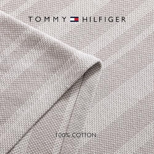 Tommy Hilfiger - Twin Cotton Blanket, Fade Resistant Yarn-Dyed Cotton Bedding, Medium Weight Soft Blanket, Ideal for Layering, Oeko-TEX Certified (Navy) - Image 5