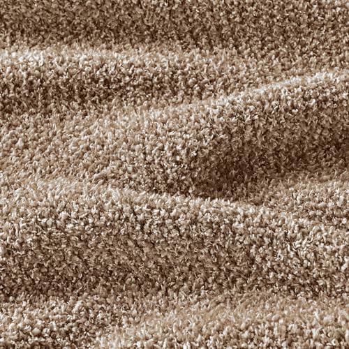 CozeCube Reversible Knitted Throw Blanket, Brown White Melange 50"x60" - Image 3