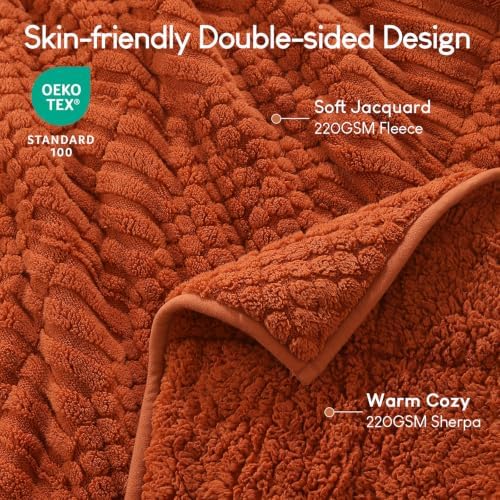 Cottonblue Sherpa Fleece Weighted Blanket 15 lbs for Adults Queen Size Soft - Image 3