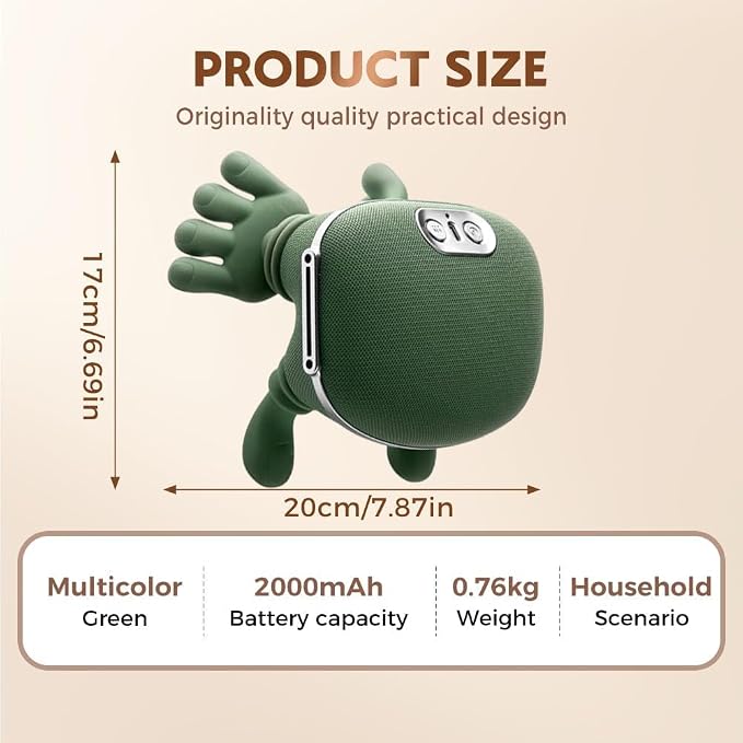 VIYAE DEESY Neck and Shoulder Massager - Electric Portable Deep Kneading with Heat, Rechargeable Wireless Wearable Cervical Massager, Adjustable Intensity for Pain Relief Home Office Travel Gift - Image 7