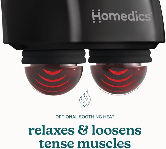 Homedics Handheld Back Massager with Heat, Deep Tissue Percussion Massager - Image 6