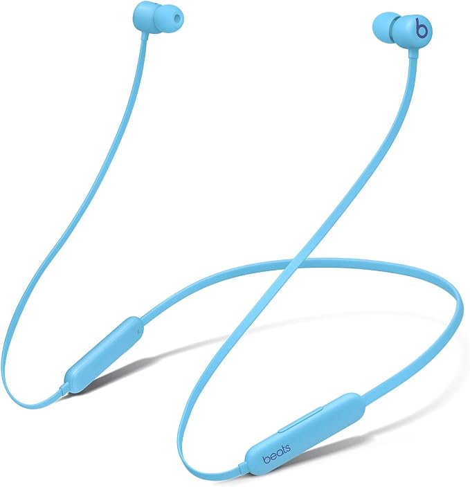 Beats Flex Wireless Earbuds - Apple W1 Headphone Chip, Magnetic Earphones, Class 1 Bluetooth, 12 Hours of Listening Time, Built-in Microphone - Flame Blue by Beats