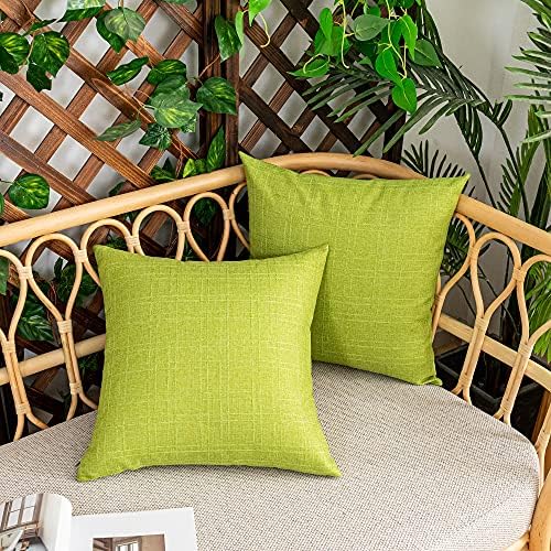 Kevin Textile Outdoor Waterproof 22”x22” Pillow Covers 2 Pack, Green - Image 7