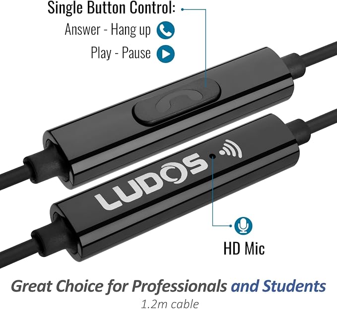 LUDOS Ultra USB C Headphones for iPhone 17 16 15 Pro Max Plus Air iPad Pro, 5 Years Warranty, Magnetic USB-C Earbuds for Samsung Galaxy S24 S23 Ultra S22 S21 FE S20 A55 A54 A53, USB Type C Earphones - Image 4