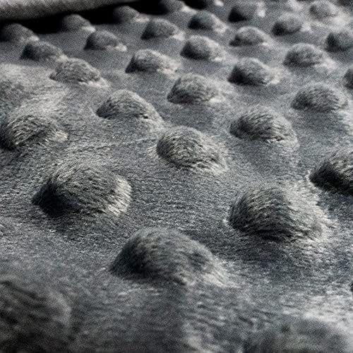 ALANSMA Reversible Weighted Blanket for All Season, Luxury Velvet, Warm and Cool, Adult 7Lb Grey Weighted Blanket, Enjoy Sleeping Anywhere(Grey,40"x60" 7lbs) - Image 5