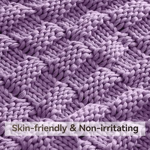 Knitted Weighted Blanket for Adult, No Beads Heavy Blanket 48"x72" 15lbs - Image 4