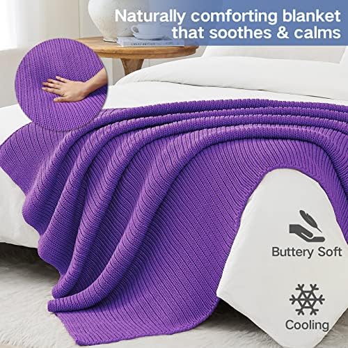 Guohaoi Knitted Weighted Blanket for Adults, 48"x72" 15lbs Full/Queen Size - Image 4