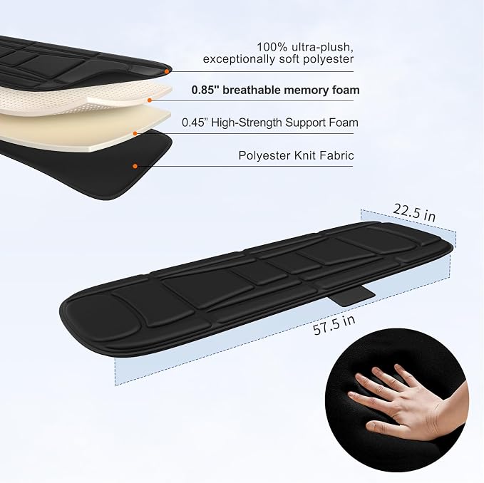 Full Body Massage Mat with Heat, Vibration Massage Mattress Pad with Lumbar Support Cushion, Foldable Massage Mat for Bed, Sofa & Floor, Relaxation & Comfort - Image 6