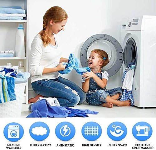 Richave 350GSM Fleece Blankets Twin Size for The Bed Warm Sofa Blanket 66" x 90"(Ivory Twin) - Image 5