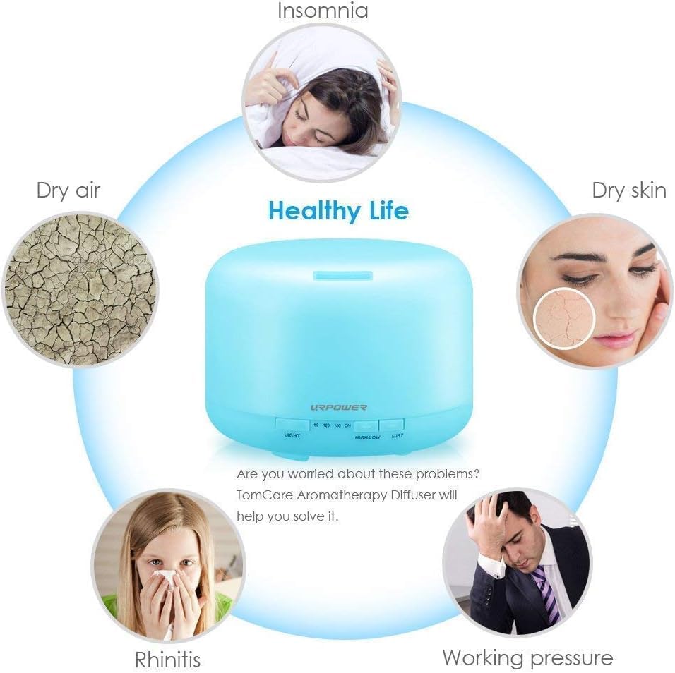URPOWER 500mL Essential Oil Diffuser Humidifier for Home & Large Rooms - Image 5
