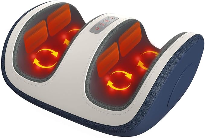 SLOTHMORE Shiatsu Foot & Calf Massager with Compression & Heating, Deep Tissue Kneading Improves Circulation, Helps Plantar Fasciitis, for Foot, Calf, Arms, Fit Up to Size 14 by SLOTHMORE