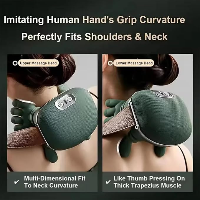 2026 4D Neck Massager with Heat, Deep Tissue Pain Relief,Shoulder Massager Neck, Back & Hand Massager, Heating Function, Deep Tissue Pain Relief, Muscle Relaxation, Ideal Gift - Image 4