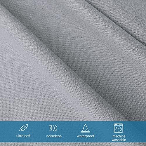 Waterproof Massage Table Cover 2-Piece Set, Fitted Sheet & Face Cover, Grey - Image 4
